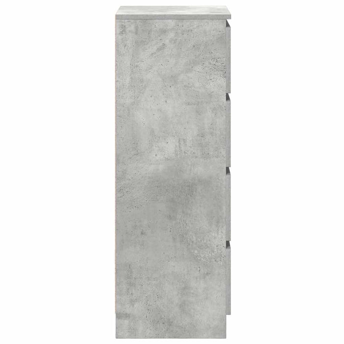 vidaXL Credenza Grigio Cemento 37,5x35x99 cm in Legno Multistrato