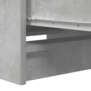 vidaXL Credenza Grigio Cemento 37,5x35x99 cm in Legno Multistrato