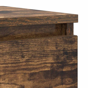 vidaXL Credenza Rovere Fumo 37,5x35x99 cm in Legno Multistrato