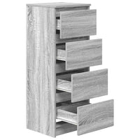 vidaXL Credenza Grigio Sonoma 37,5x35x99 cm in Legno Multistrato