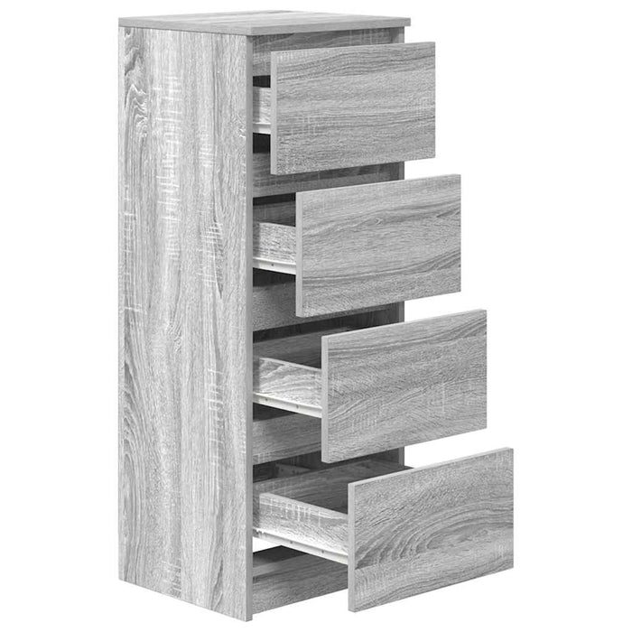 vidaXL Credenza Grigio Sonoma 37,5x35x99 cm in Legno Multistrato