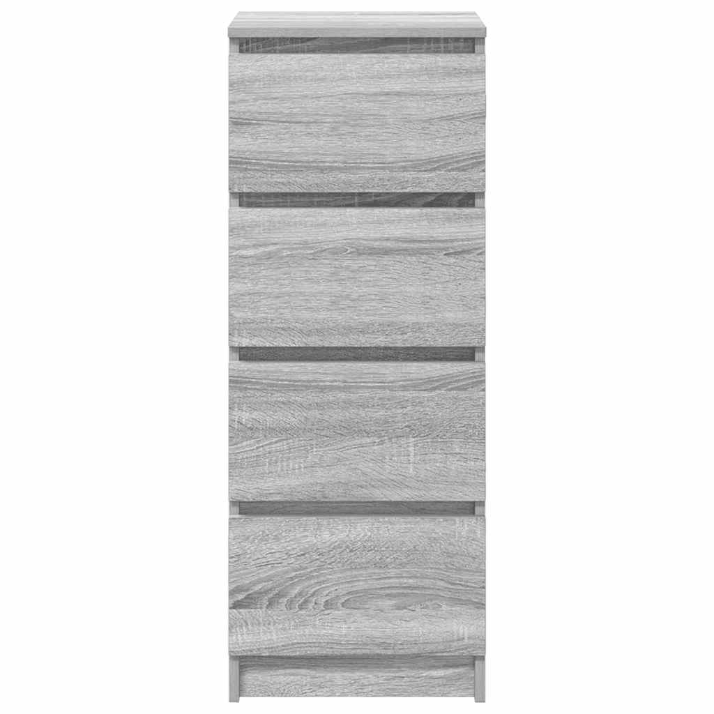 vidaXL Credenza Grigio Sonoma 37,5x35x99 cm in Legno Multistrato