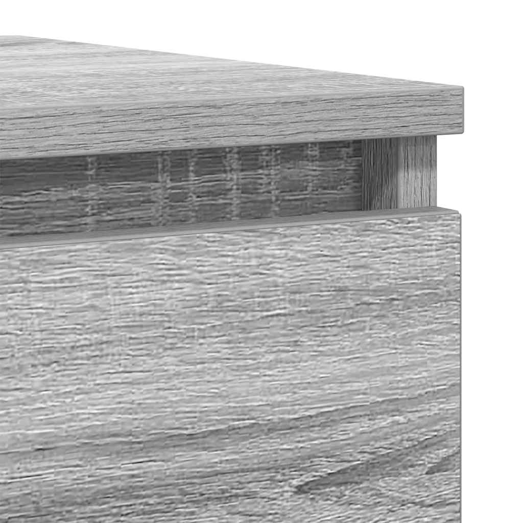 vidaXL Credenza Grigio Sonoma 37,5x35x99 cm in Legno Multistrato