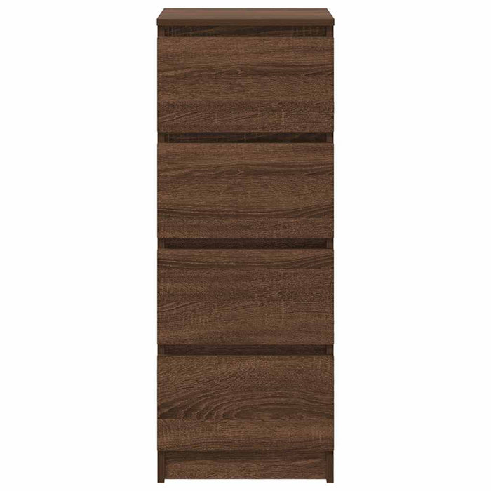 Credenza Rovere Marrone 37,5x35x99 cm in Legno Multistrato 861703