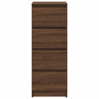 vidaXL Credenza Rovere Marrone 37,5x35x99 cm in Legno Multistrato