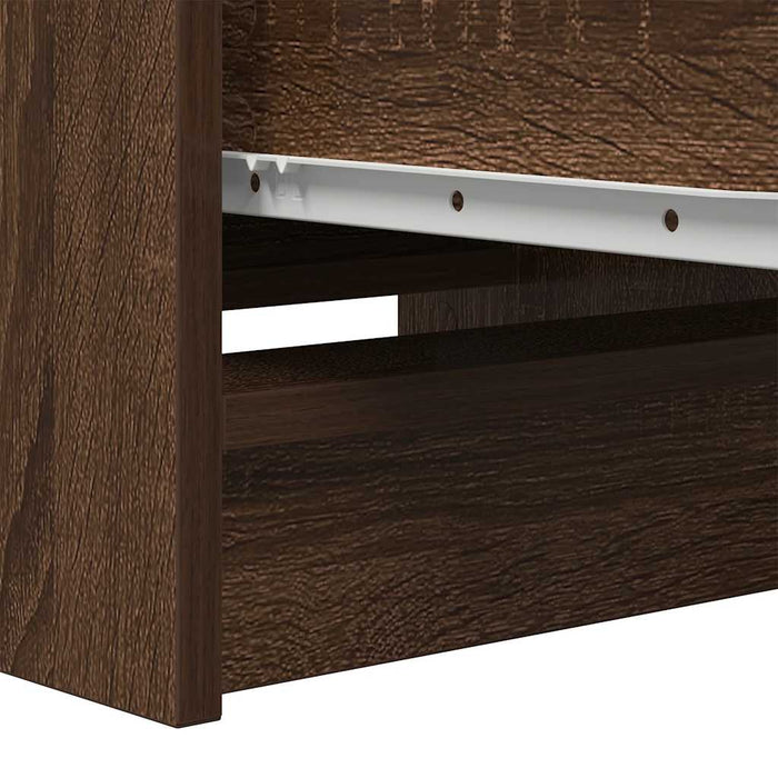 Credenza Rovere Marrone 37,5x35x99 cm in Legno Multistrato 861703
