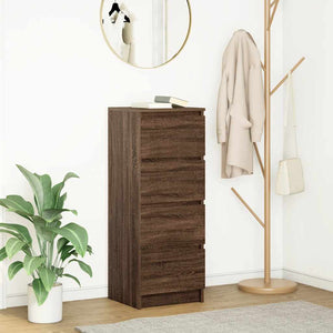 Credenza Rovere Marrone 37,5x35x99 cm in Legno Multistrato 861703