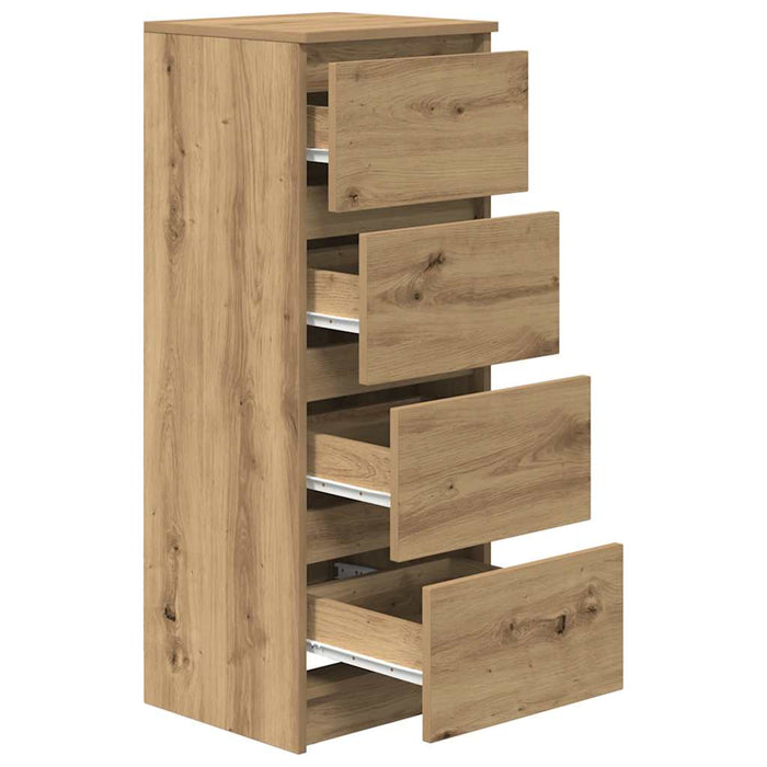 vidaXL Credenza Rovere Artigianale 37,5x35x99 cm in Legno Multistrato