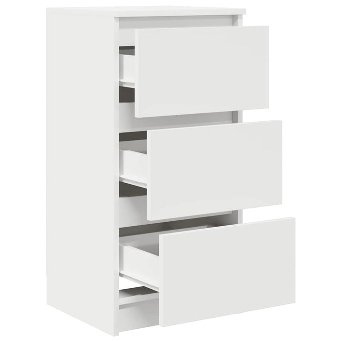 Credenza Bianca 37,5x35x76 cm in Legno Multistrato