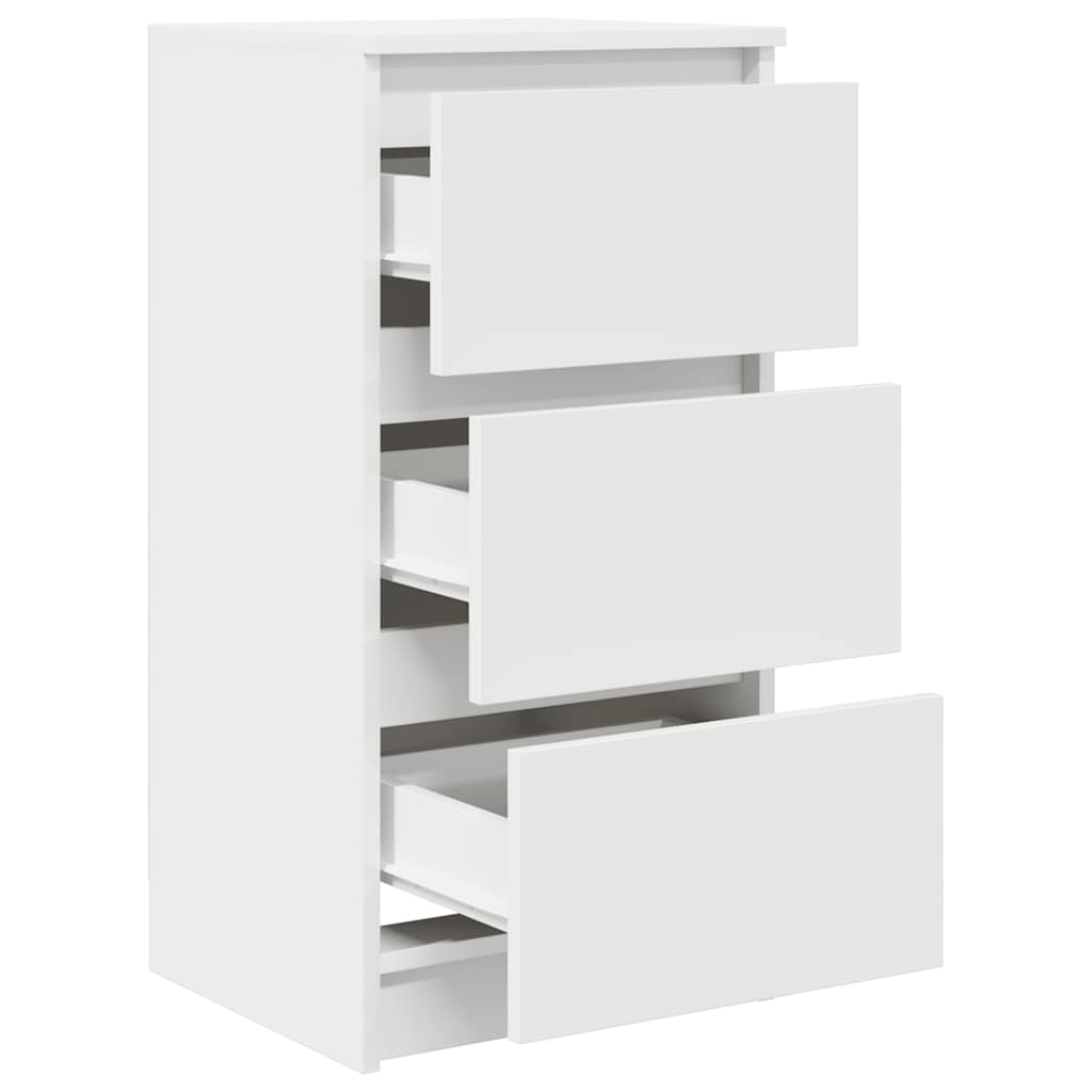 Credenza Bianca 37,5x35x76 cm in Legno Multistrato 861724