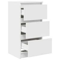 Credenza Bianca 37,5x35x76 cm in Legno Multistrato 861724