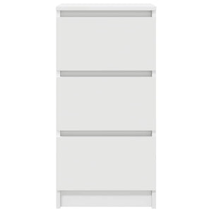 Credenza Bianca 37,5x35x76 cm in Legno Multistrato