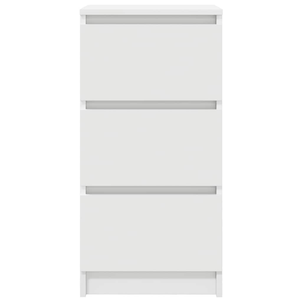 Credenza Bianca 37,5x35x76 cm in Legno Multistrato 861724