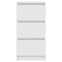 Credenza Bianca 37,5x35x76 cm in Legno Multistrato 861724