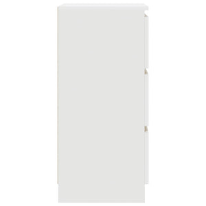 Credenza Bianca 37,5x35x76 cm in Legno Multistrato