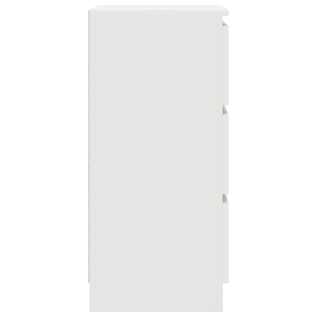 Credenza Bianca 37,5x35x76 cm in Legno Multistrato 861724