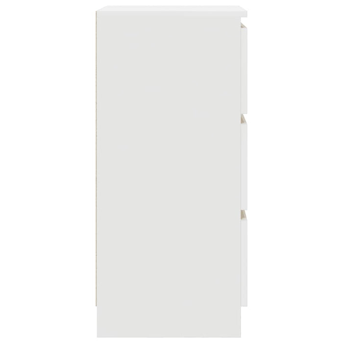 Credenza Bianca 37,5x35x76 cm in Legno Multistrato 861724