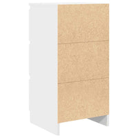 Credenza Bianca 37,5x35x76 cm in Legno Multistrato