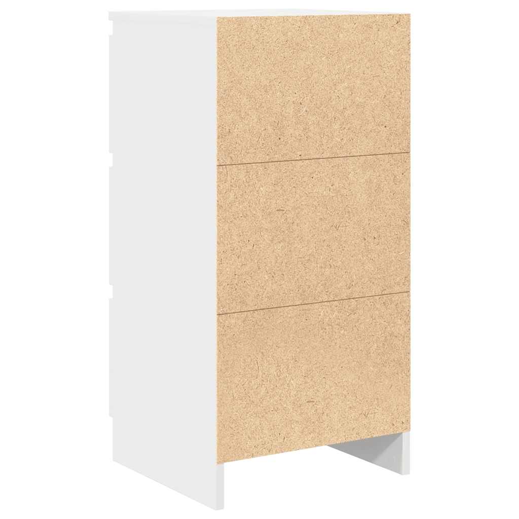 Credenza Bianca 37,5x35x76 cm in Legno Multistrato 861724