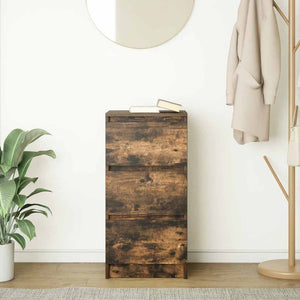 vidaXL Credenza Rovere Fumo 37,5x35x76 cm in Legno Multistrato