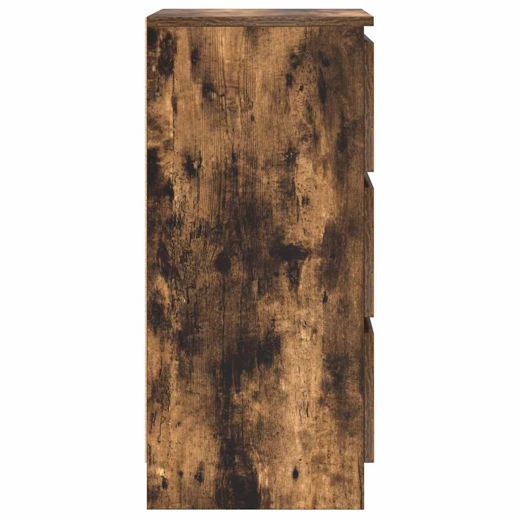 Credenza Rovere Fumo 37,5x35x76 cm in Legno Multistrato 861728