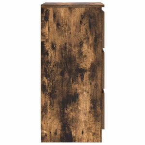 Credenza Rovere Fumo 37,5x35x76 cm in Legno Multistrato 861728