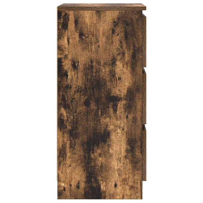 Credenza Rovere Fumo 37,5x35x76 cm in Legno Multistrato 861728