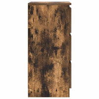 vidaXL Credenza Rovere Fumo 37,5x35x76 cm in Legno Multistrato