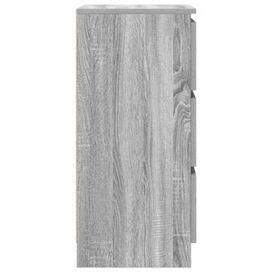 vidaXL Credenza Grigio Sonoma 37,5x35x76 cm in Legno Multistrato
