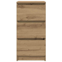 Credenza Rovere Artigianale 37,5x35x76 cm in Legno Multistrato