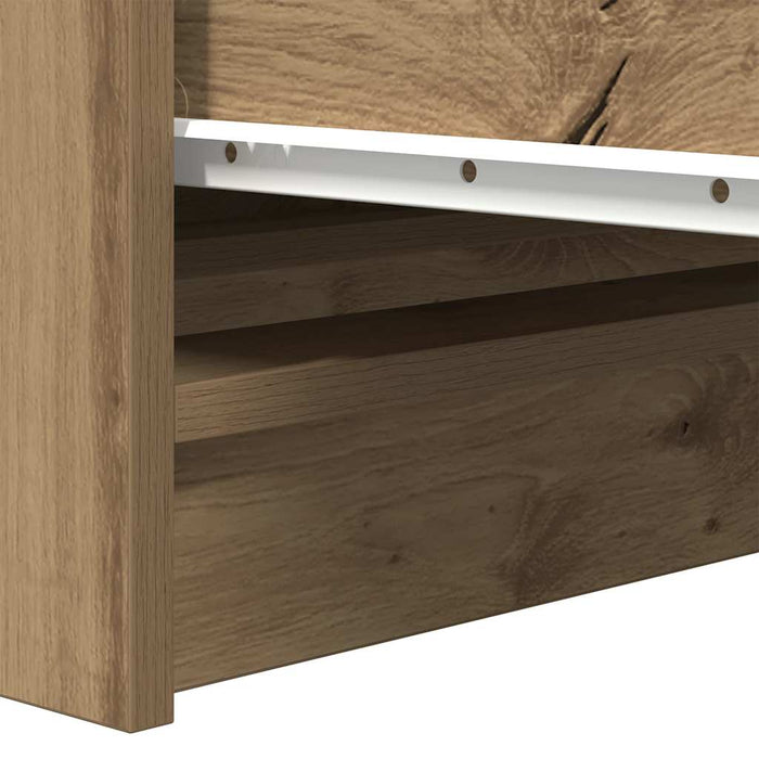 Credenza Rovere Artigianale 37,5x35x76 cm in Legno Multistrato