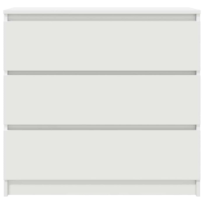 Credenza-Buffet-Armadio da cucina Bianca 80x35x76 cm in Legno Multistrato