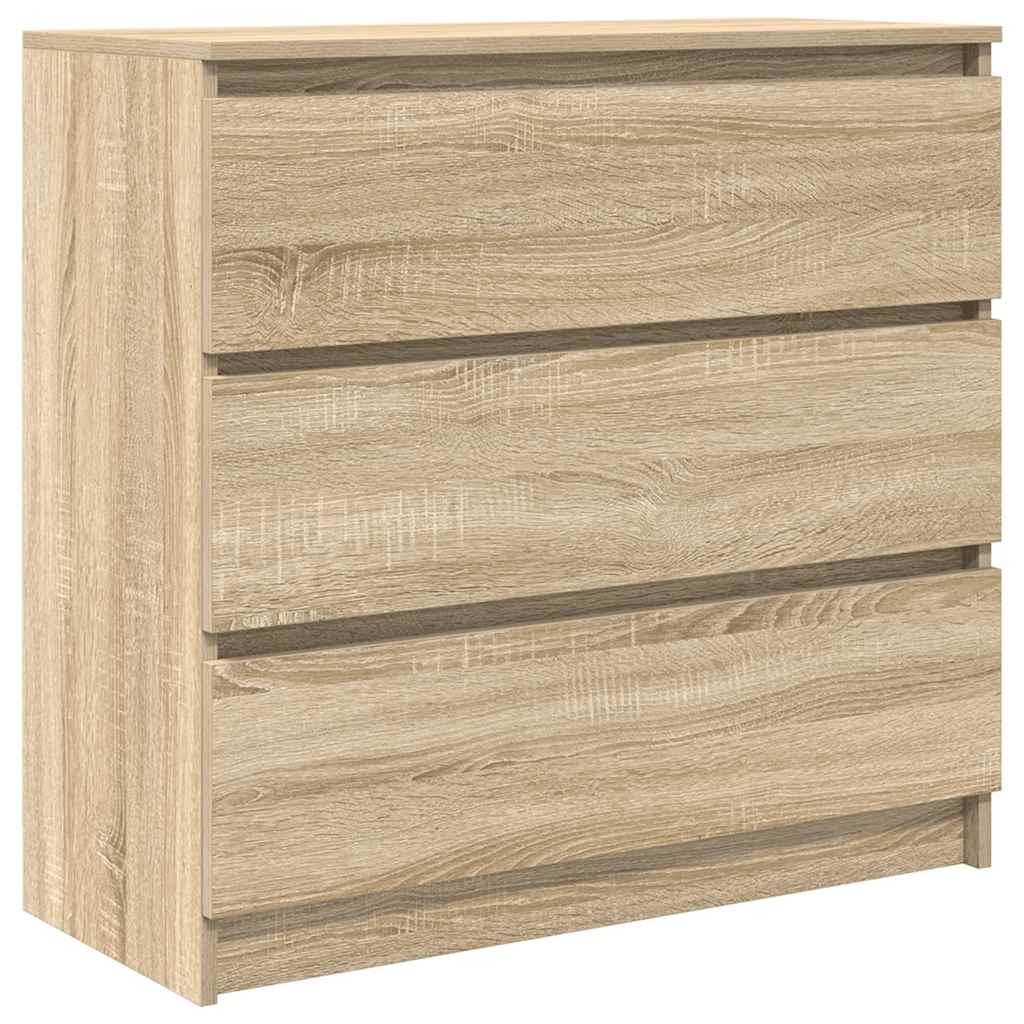 vidaXL Credenza Rovere Sonoma 80x35x76 cm in Legno Multistrato
