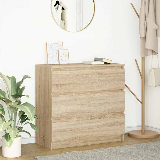 vidaXL Credenza Rovere Sonoma 80x35x76 cm in Legno Multistrato