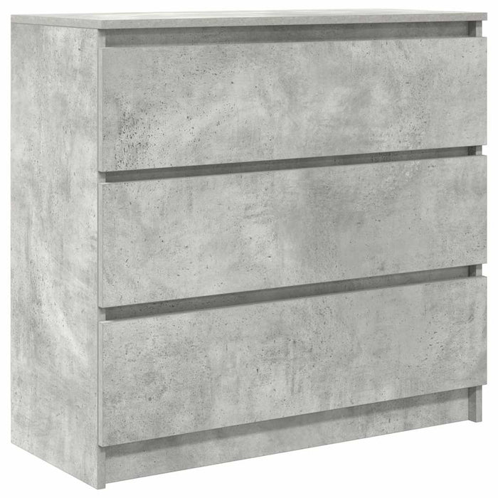 vidaXL Credenza Grigio Cemento 80x35x76 cm in Legno Multistrato