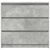 vidaXL Credenza Grigio Cemento 80x35x76 cm in Legno Multistrato