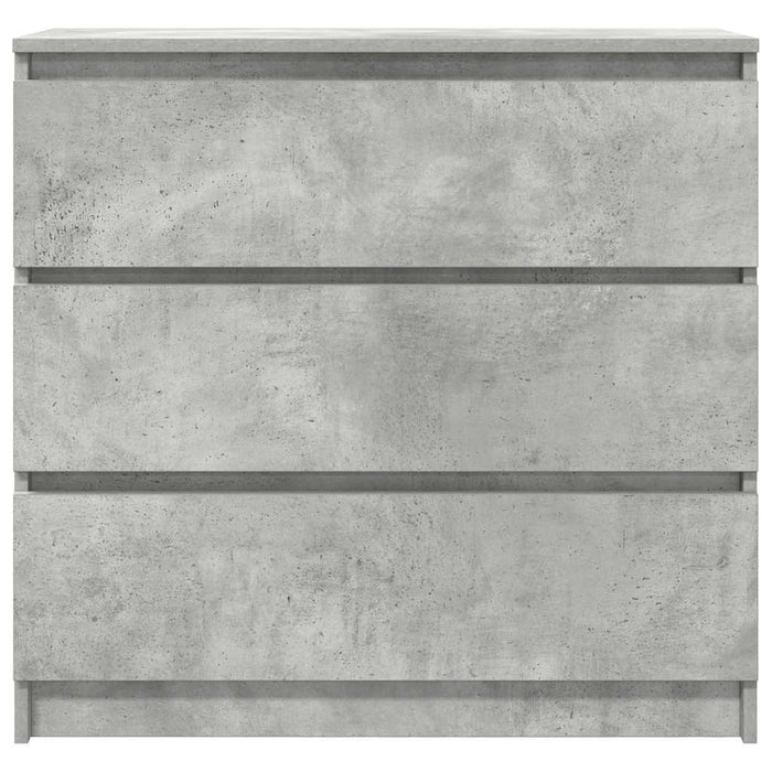 vidaXL Credenza Grigio Cemento 80x35x76 cm in Legno Multistrato
