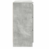 vidaXL Credenza Grigio Cemento 80x35x76 cm in Legno Multistrato
