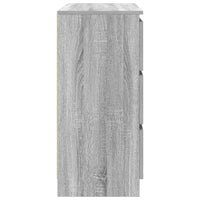 Credenza-Buffet-Armadio da cucina Grigio Sonoma 80x35x76 cm in Legno Multistrato