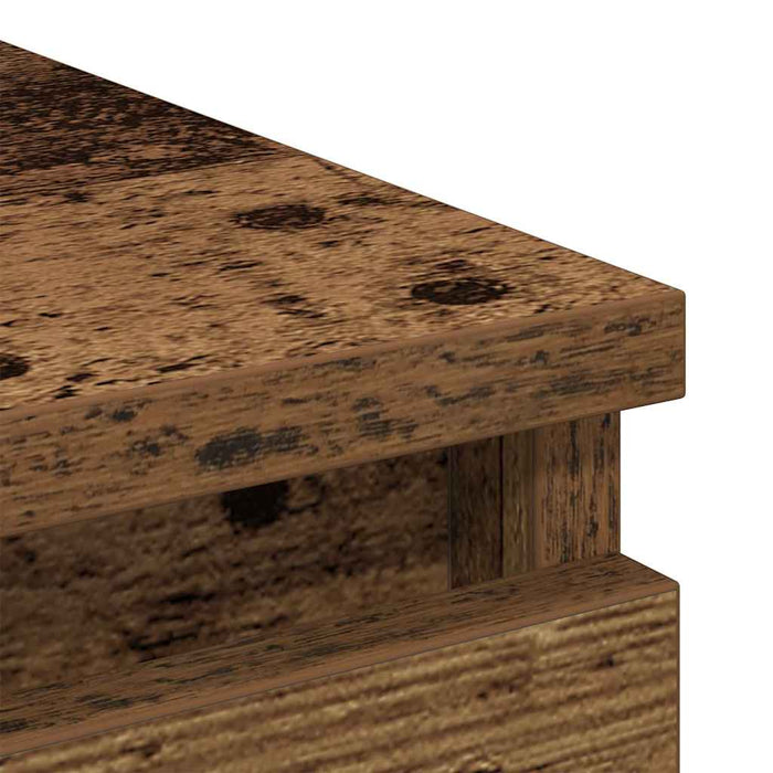 vidaXL Credenza Legno Antico 80x35x76 cm in Legno Multistrato