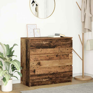 vidaXL Credenza Legno Antico 80x35x76 cm in Legno Multistrato