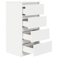 vidaXL Credenza Bianca 37,5x35x76 cm in Legno Multistrato