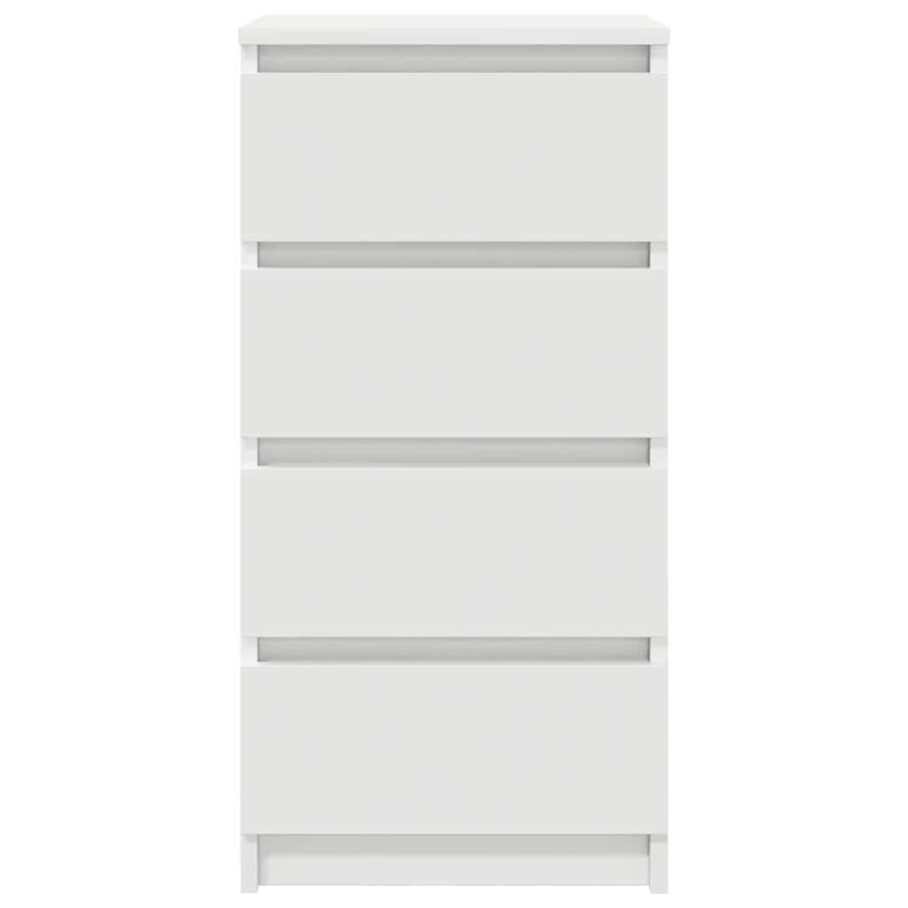 Credenza Bianca 37,5x35x76 cm in Legno Multistrato 861751