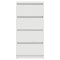 vidaXL Credenza Bianca 37,5x35x76 cm in Legno Multistrato