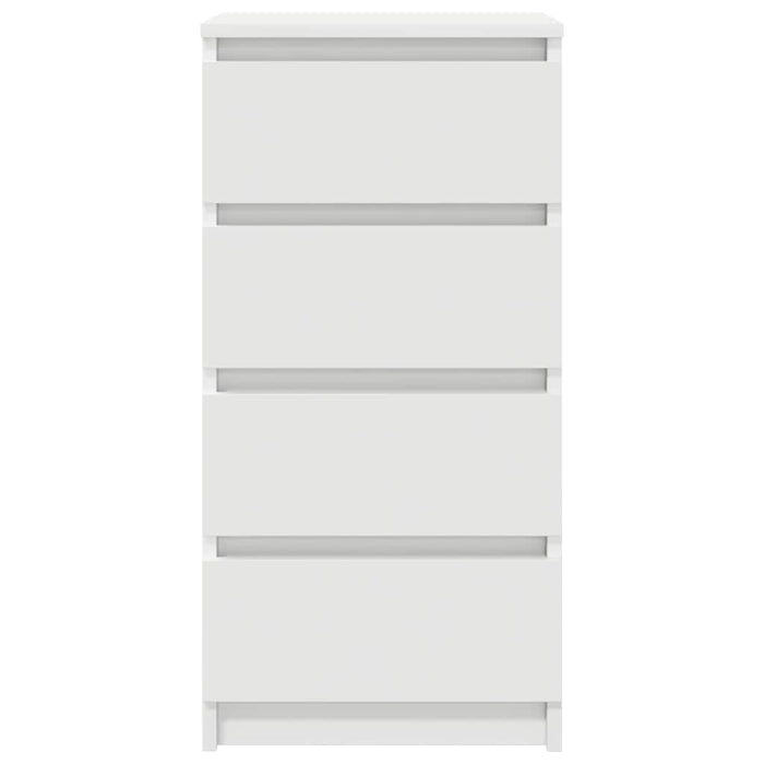 vidaXL Credenza Bianca 37,5x35x76 cm in Legno Multistrato