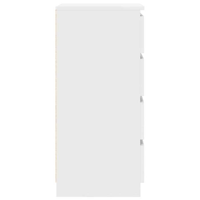 Credenza-Buffet-Armadio da cucina Bianca 37,5x35x76 cm in Legno Multistrato 936216