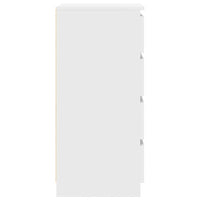 vidaXL Credenza Bianca 37,5x35x76 cm in Legno Multistrato