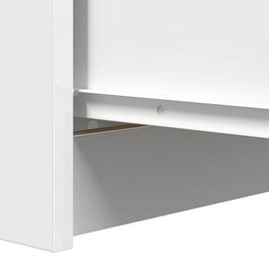 vidaXL Credenza Bianca 37,5x35x76 cm in Legno Multistrato