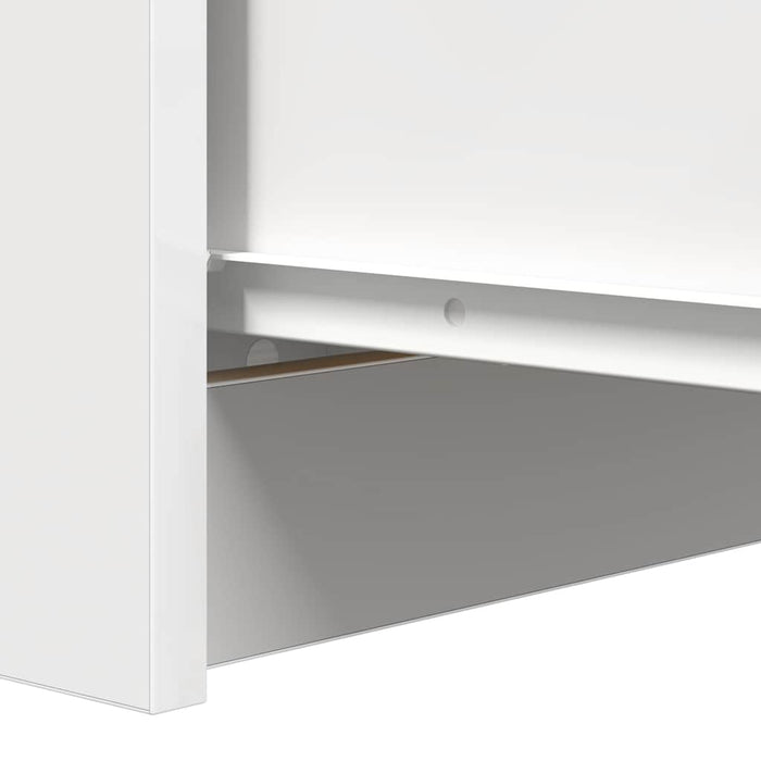 vidaXL Credenza Bianca 37,5x35x76 cm in Legno Multistrato