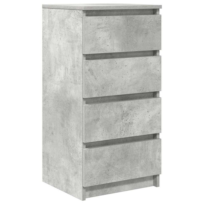 Credenza Grigio Cemento 37,5x35x76 cm in Legno Multistrato 861754